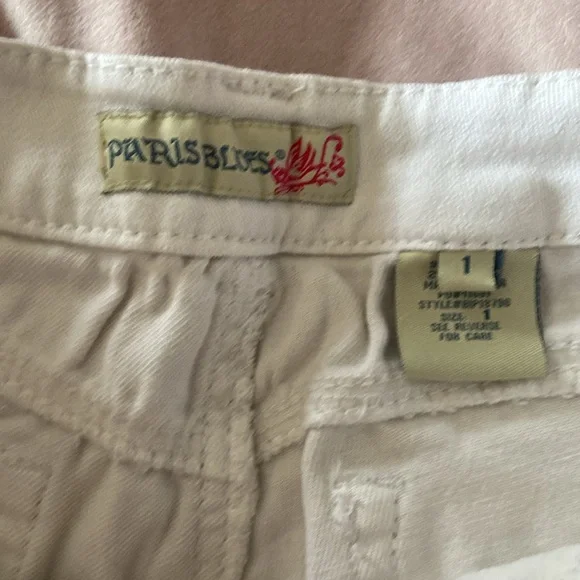 Paris Blues White Jean shorts size 1 - Picture 3 of 5